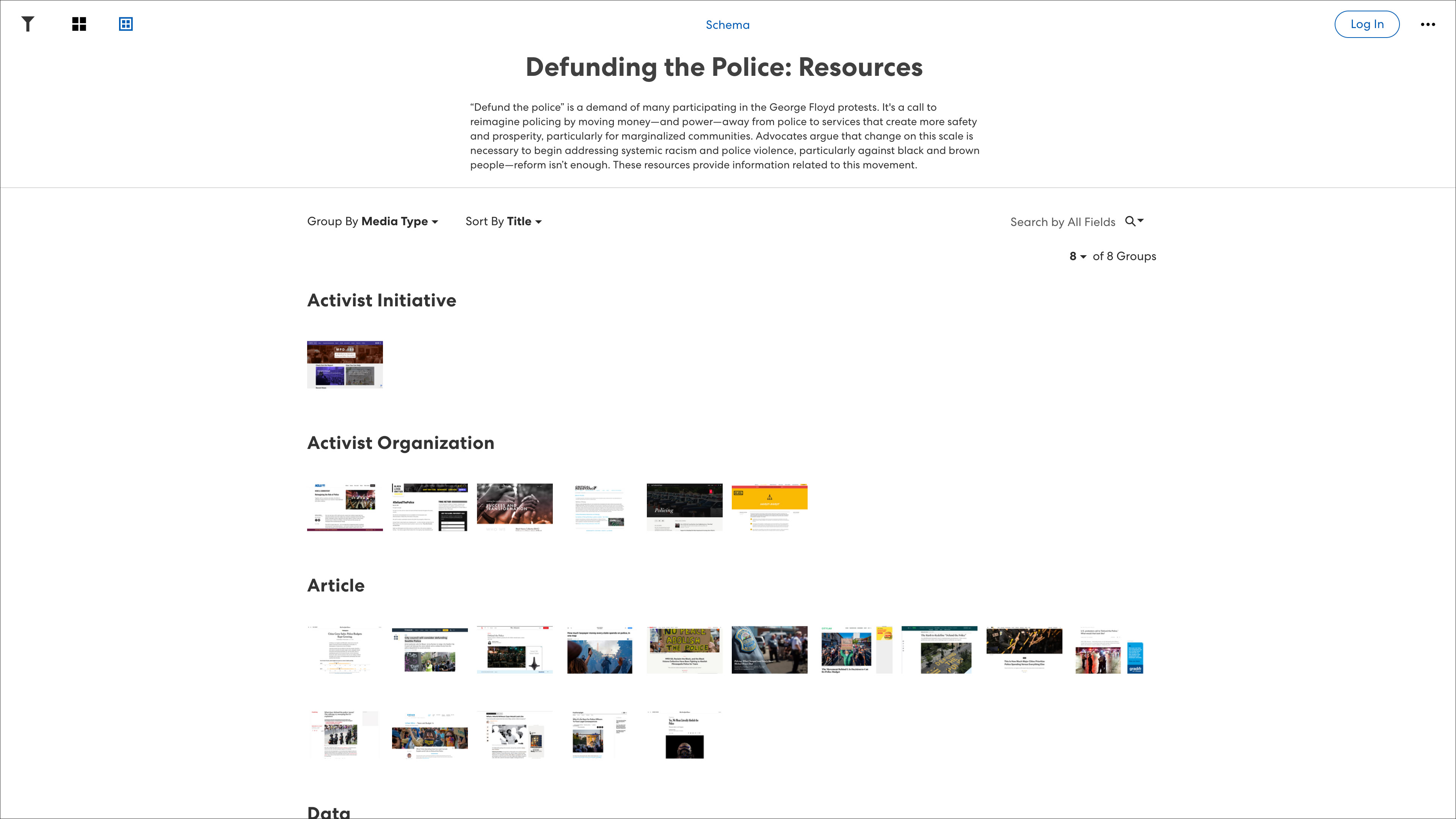 Defunding the Police: Resources